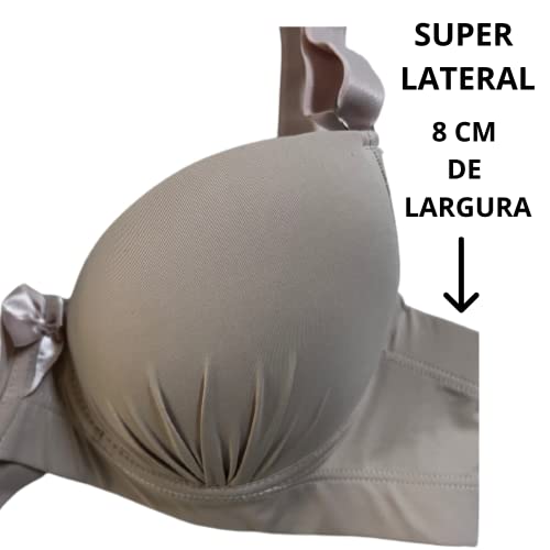 Sutiã Reforçado com Bojo Plus-up em Microfibra - Eva Lingerie (G, Branco)