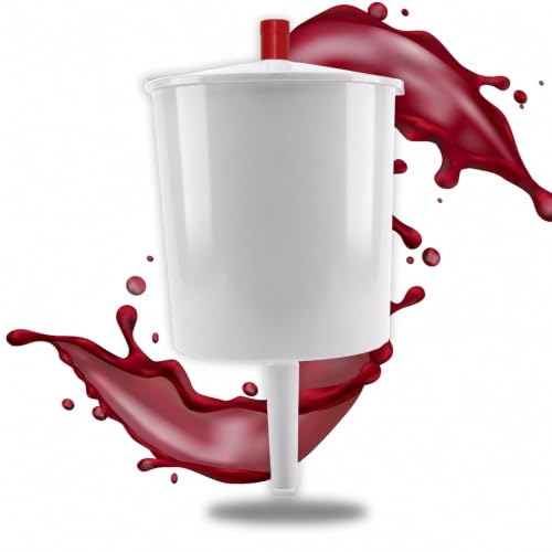 TALPGOD Communion Cup Filler/Dispenser with Button Release (8 oz. Bottle) Juice and Wine Dispenser for Communion Cups Church Supplies Push Button Release/Easily Fills 25+ Cups