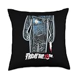 Friday the 13th Original Poster Throw Pillow, 18x18, Multicolor