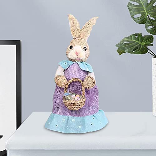 NC Coelhinho Da Palha Da Páscoa Suprimentos de Festa Tema Da Páscoa para Férias de Primavera Interio