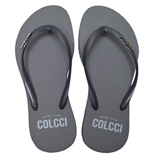 Chinelo Feminino Colcci Cinza Escuro
