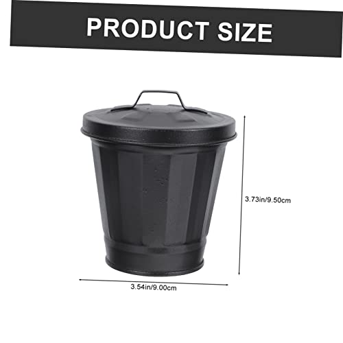 2 piezas mini canecas de basura para baño y cocina miniatura 2