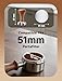 51mm Coffee Tamper, Wooden Handle Espresso Press Tamper Stainless Steel Espresso Tampers for Coffee Machine Coffees Bean Powder Hammer for Coffees Grounds Barista Machines Accessory