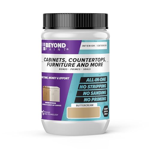 BEYOND PAINT - Furniture, Cabinets and More All-in-One Refinishing Paint Quart- Color: Buttercream