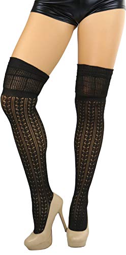 Image of ToBeInStyle Women's Over The Knee Knit Thigh High Warm Socks