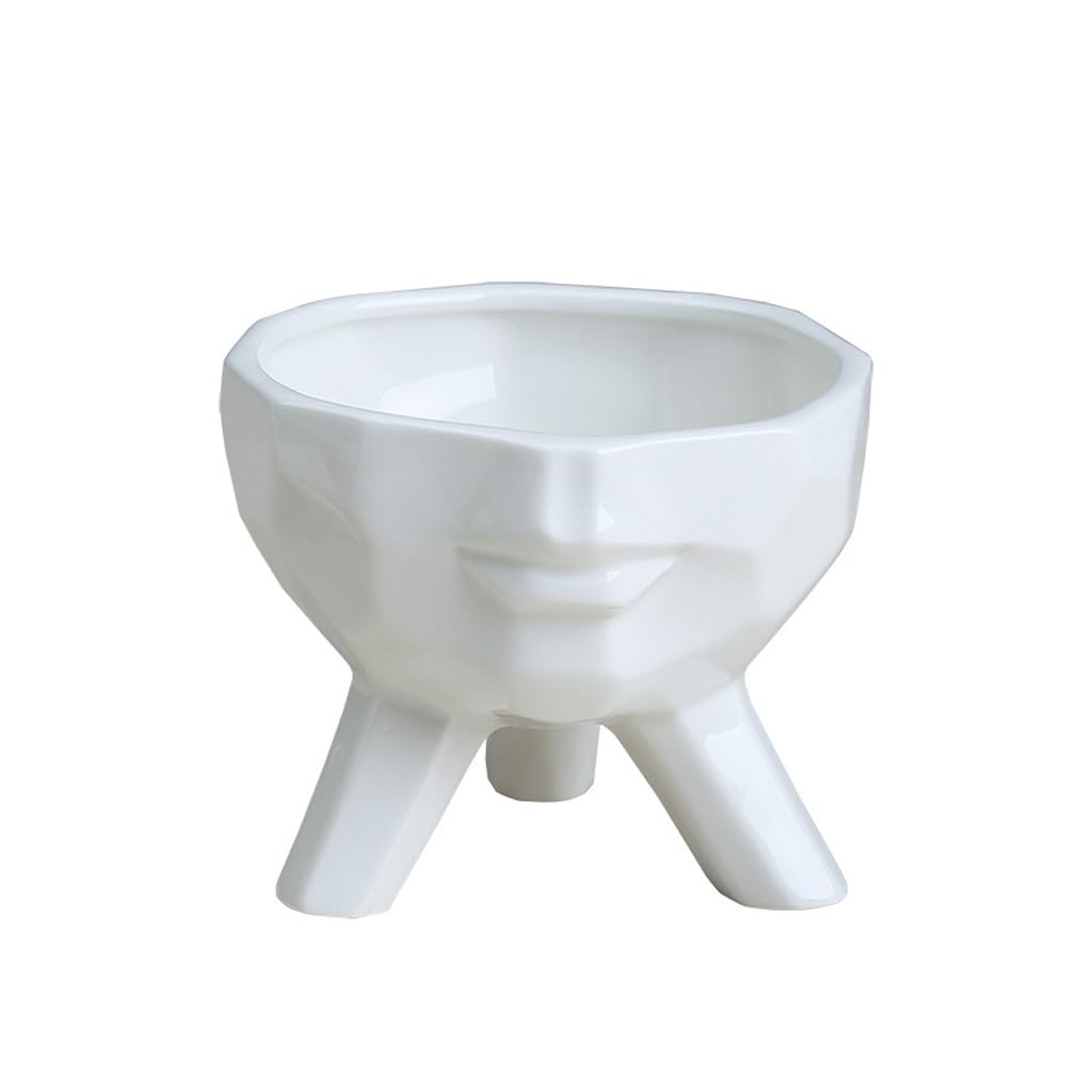 GELASIGE Flower Pots Simple And Creative Succulent Flowerpots, Home Gardening Flowerpots, Plant Ceramic Flowerpot Containers Outdoor Flower Pots(A)