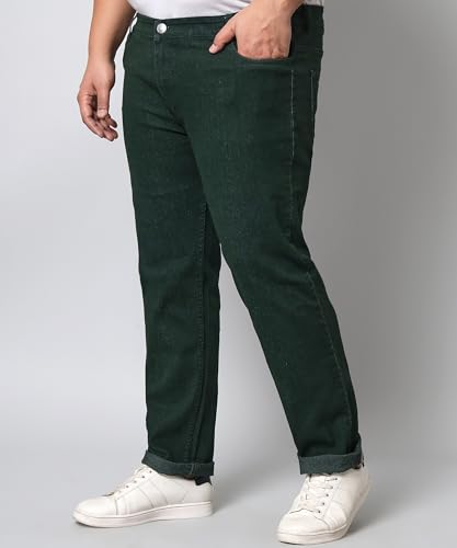 Image of STUDIO NEXX Regular Fit Cotton Lycra Blend Black Jeans