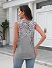 Tank top para mujer Zeagoo, cuello V, holgado, sin mangas, para verano 6