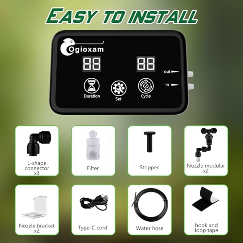 Ogioxam Automatic Reptile Mister System, Reptile Humidifiers Smart Misting System, Snake Mister Smart (2 Nozzles) by Ogioxam - Used condition - Image 6