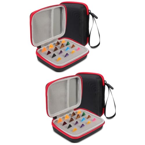 2 Set Di Custodia Per Plettri Per Chitarra Con Borsa Portaoggetti Per Per Per Accessori Organizzati