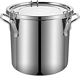 Suppentöpfe großer Suppentopf, versiegelter Eimer aus 304 Edelstahl, versiegeltes Glas mit Deckel, doppellagig, verdickt, 24-Stunden-Wärmeerhaltung