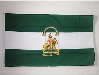 AZ FLAG Andalusia Flag 3' x 5' - Spanish region of Andalucía flags 90 x 150 cm - Banner 3x5 ft Light polyester