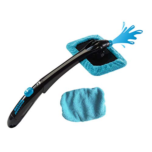 Hurricane Windshield Wizard – ramenwasser voor stralende ruiten – ruitenwisser reinigt zonder chemicaliën – opvouwbare ruitenreiniger past in dashboardkastje - Bekend van TV