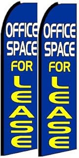 Office Space for Lease King Size Swooper Flag Sign Pack of 2