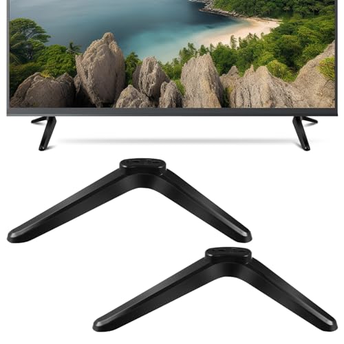 JEWEDECO Soporte De TV Universal De 2 Pcs Base De Montaje para Televisores De Incluye Tornillos Fácil Instalación y Diseño Antideslizante