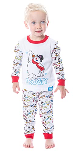 Frosty the Snowman Frosty Bunch Holiday Cotton Pajama Set, White, 5T