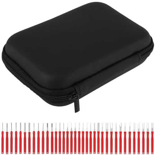 US 36Pcs Terminal Pin Removal Tool Kit Stainless Steel Pin Extractor Tool Reusable Electrical Wire Connector Pin Release Tool Auto Terminal Removal Depinning Tool Kit for Home Devices