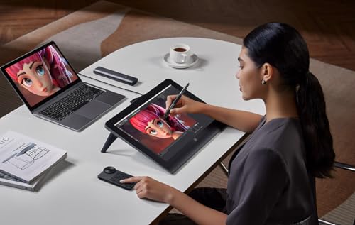 Image of XPPen Artist Pro 16 (Gen 2) 16 Inch Drawing Display, Full-Laminated Screen, X3 Pro Stylus, 16384 Pressure Levels, Includes Bluetooth Express Key Remote, Supports Mac /Windows /Linux /Android - Black