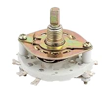 Aexit KCT2*3 2 Pole 3 Position 6mm Dia Shaft 8 Terminal Rotary Selector Switch 0e083f6dbd42a57dbec883332c14f963