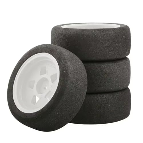 RC�N���[���[�X�y�A For Tamiya For TT01 TT01E For TT02 For TT02B XV01 TA06 PTG-2 1/10 4�� �S���^�C�� �z�C�[�� �^�C�� RC�J�[ �A�b�v�O���[�h�p�[�c �A�N�Z�T���[(White)