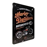 WE LOVE RETRO: nostalgisches Mini-Blechschild im Postkarten-Format mit beschreibbarer Rückseite und beiliegendem Umschlag