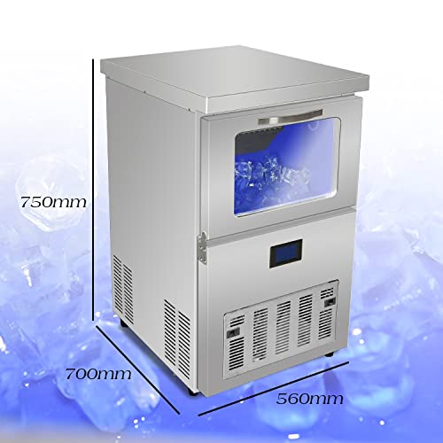 Máquina fabricadora de hielo comercial cilíndrica 77 LBS/24H miniatura 4