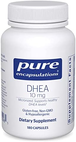 Pure Encapsulations DHEA 10 mg – Adrenal Supplement for Immune Support, Metabolism & Hormone Balance – with Micronized DHEA – 180 Capsules