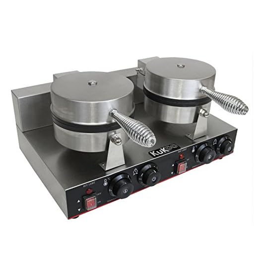 KuKoo Double Waffle Maker Stainless Steel