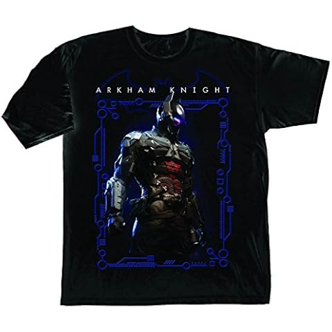 DC Comics Batman Arkham Knight Villains Mens Black T-Shirt Cover