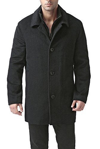 BGSD Men John Wool Blend Single Breasted Walking Car Coat with Removable Bib (Also available in Big and Tall and Short)4