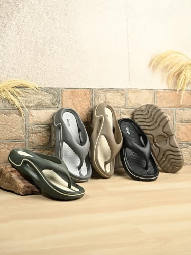 Image of DOCTOR HEALTH SUPER SOFT Men's EVA Flip Flops | Lightweight Cushioned Comfortable Thong Slippers | Anti-Skid Waterproof Soft Footbed Daily Wear Beach Bathroom Indoor Outdoor Flip Flops