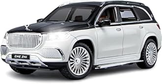 Magicwand 1:24 Scale Die-Cast Mayybachh GLS【Large】 with 6 Openable Doors,Pull Back Action,Working Lights & Working Horn【Colors as Per Stock】【Pack of 1】