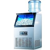 maquina de hielo industrial colombia Con una carcasa de acero inoxidable duro, limpieza de un solo botón, tecnología de espuma de una pieza, buen efecto de aislamiento.