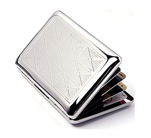 Eyidadae Rfid Credit Card Holder Protector Metal Credit Card Wallet Business Card Holder For Women And Men (Silver) #TOP3