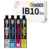 インクのチップス エプソン用 IB10(カードケース) IB10CL4A 4色セット 互換インク 残量表示対応 EW-M530F