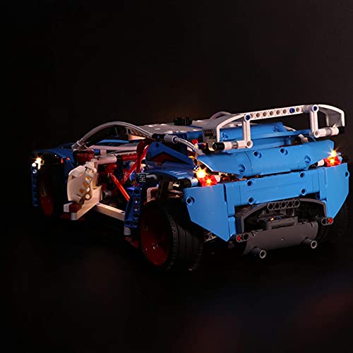 KCGNBQING NLNE LED-Beleuchtungsset für Technic Rallye-Auto - kompatibel mit Lego 42077 Bausteinen Modell Puzzle… – Bild 5
