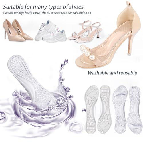 2 Pares Plantillas Gel Adhesivas para Tacones Altos miniatura 6