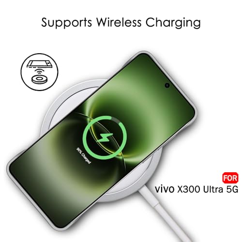 Image of TheGiftKart Hybrid Ultimate Slim Back Case Cover for Vivo X300 Ultra 5G | Lightweight Profile | Hard Back Case Cover for Vivo X300 Ultra 5G (PC & TPU, Metal Camera Ring, Leather Texture Finish, Grey)