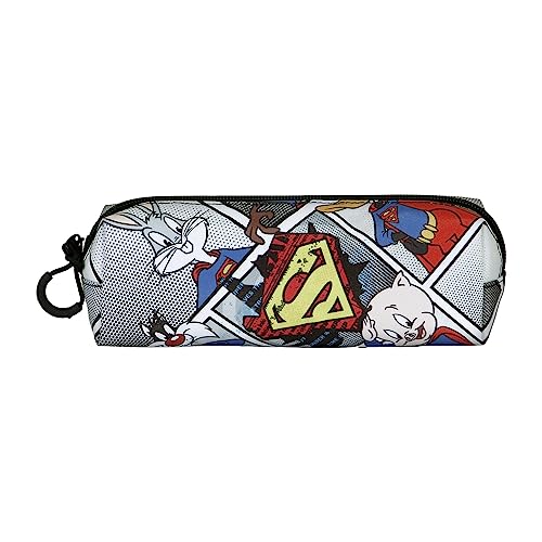 Looney Tunes Super Tunes-2.0 FAN Square Pencil Case, Grey, 21 x 8 cm - Image 2