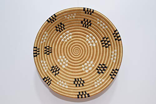 Small Hand Woven African Basket - 8 Inches Sisal & Sweetgrass Basket - Handmade in Rwanda, SRB302
