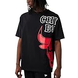 Dobladillo recto Camiseta New Era Chicago Bulls Half Logo Oversized
