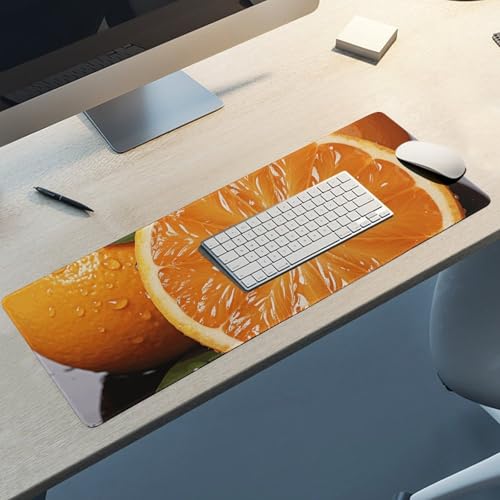 Tapis d'écriture orange grand format pour la maison et le bureau - 5