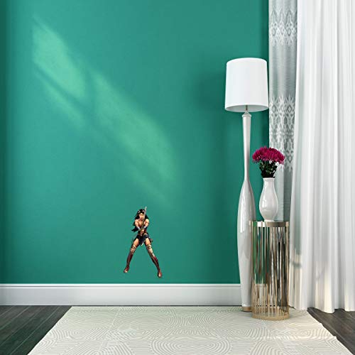 Kismet Decals Wonder Woman Fearless Officially Licensed Wall Sticker - Easy Diy Justice League Home Wall Decor Car Truck Hood Door Sticker Decal Art Mural Small #TOP1