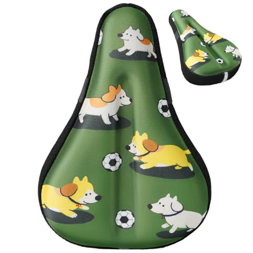 Kids Bike Seat Cushion for Girls, Gel Padded Bike Seat Cover for Child, Breathable & Extra Soft Gel Memory Foam, Pink Child Bicycle Saddle Cushion 9