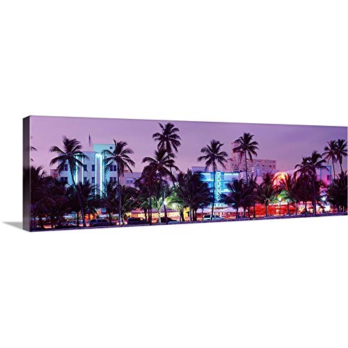 GREATBIGCANVAS South Beach Miami Beach FL Canvas Wall Art Print,