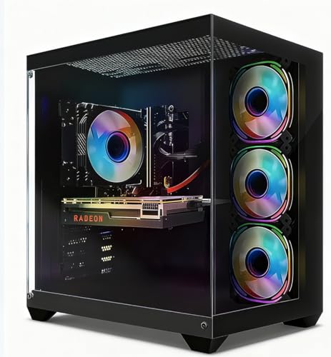 STGSivir PC Gaming Fisso, Computer Gaming,Corei7 fino a 3.9GHz，GeForce RTX 2060 Super 8GB GDDR6，16GB RAM，1TB SSD，WIFI 6, BT 5.0，ventole RGB x3 Windows11 Pro