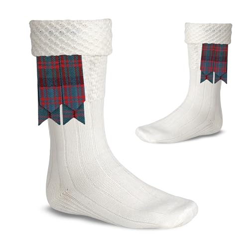 Image of Scottish Tartan Kilt Flashes with Elastic Adjusters