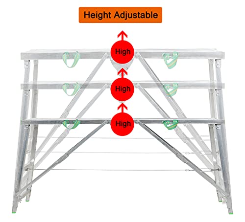 Andamio portátil plegable tipo plataforma Metal Tech para hogar 6
