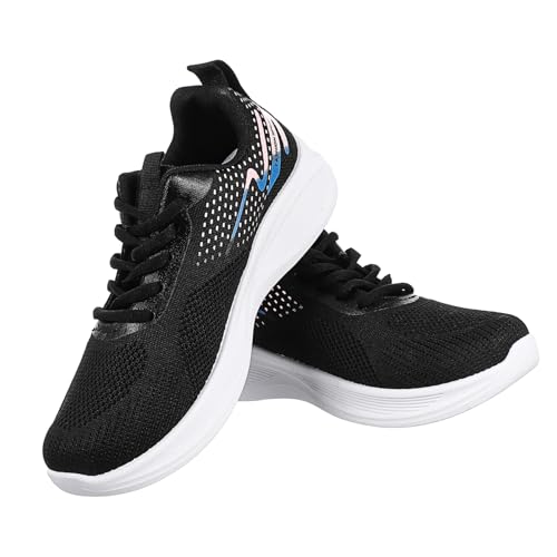Chaussures de running femme antidérapantes baskets de tennis noires