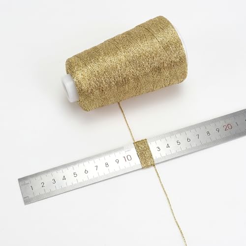 Image of Metallic Crochet Thread, 80g Lurex Yarn for Charms(Gold